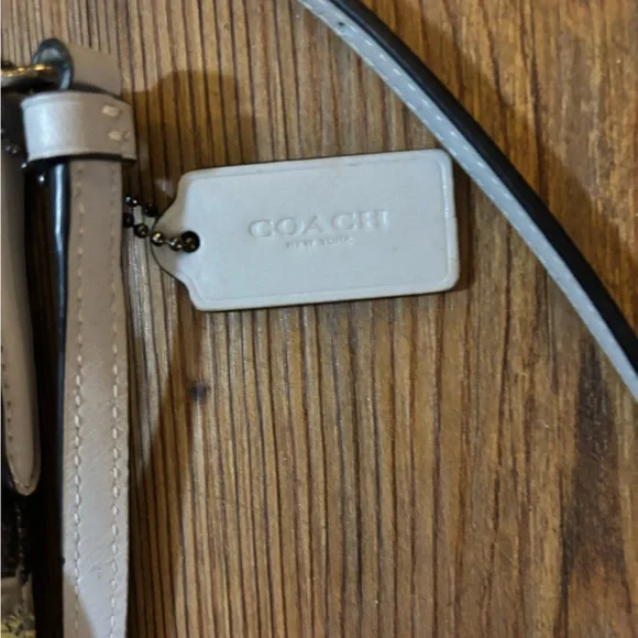 Coach Crossbody Bag with Rose Pattern - Gray and Blue - Picture 3 of 4